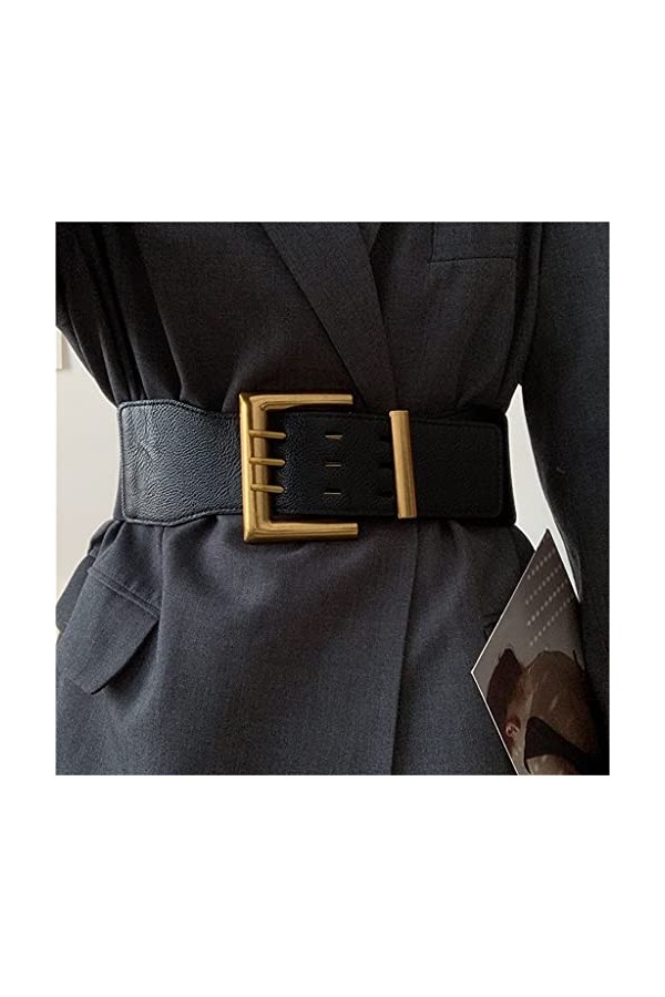 DYXYH Courroie élastique de la Taille de la Mode Fashion Women Wide Elastic Big Robe dautomne et dhiver Ceinture de Pull de