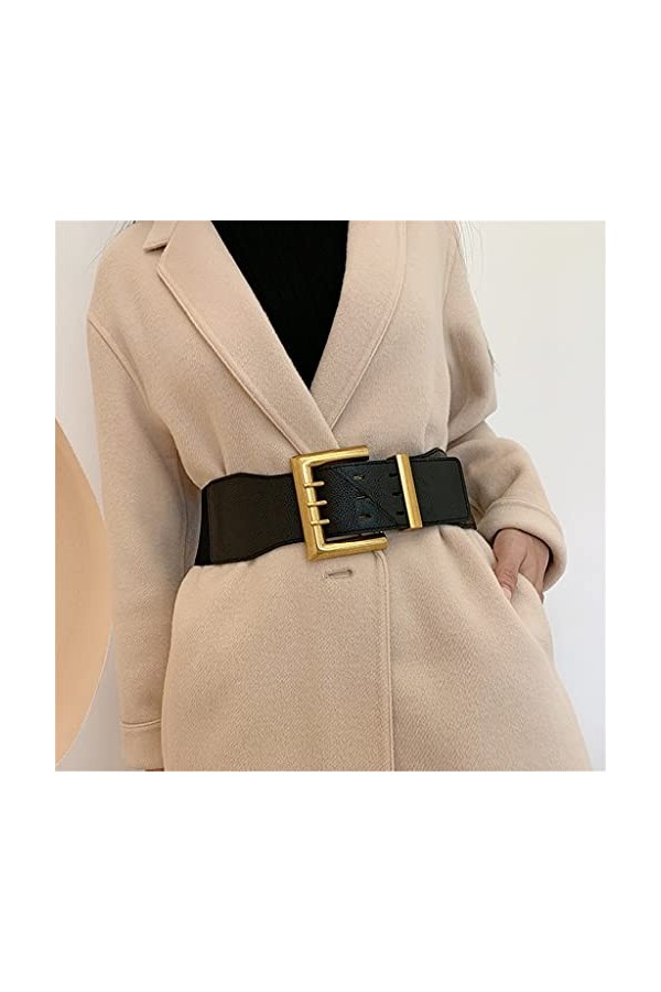 DYXYH Courroie élastique de la Taille de la Mode Fashion Women Wide Elastic Big Robe dautomne et dhiver Ceinture de Pull de