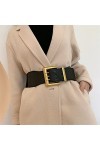 DYXYH Courroie élastique de la Taille de la Mode Fashion Women Wide Elastic Big Robe dautomne et dhiver Ceinture de Pull de
