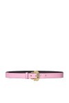 Versace JEANS COUTURE Ceinture rose pour femme avec boucle baroque 85 , rose, 85 cm
