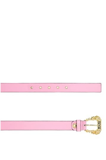 Versace JEANS COUTURE Ceinture rose pour femme avec boucle baroque 85 , rose, 85 cm