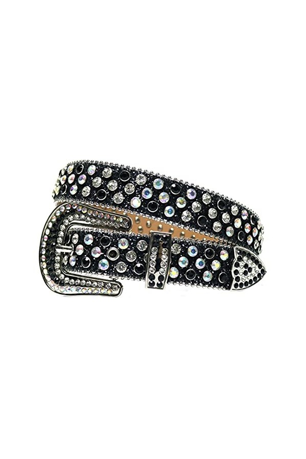 Cinto De Strass Ceinture de luxe pour homme et femme Blanc 106,7 cm