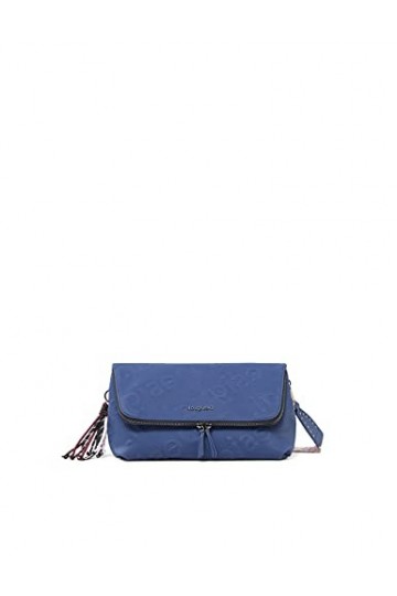Desigual Bols_Galia Venecia M, Sac de Corps Across Femme, Bleu, Taille Unique