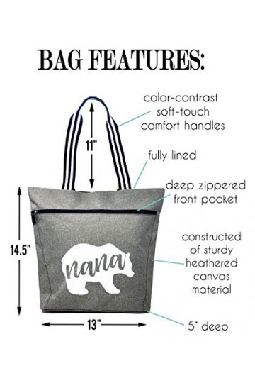 Sac fourre-tout pour grand-mère, cadeau pour grand-mère, cadeau pour grand-mère, cadeau pour grand-mère, fête des mères, Noël