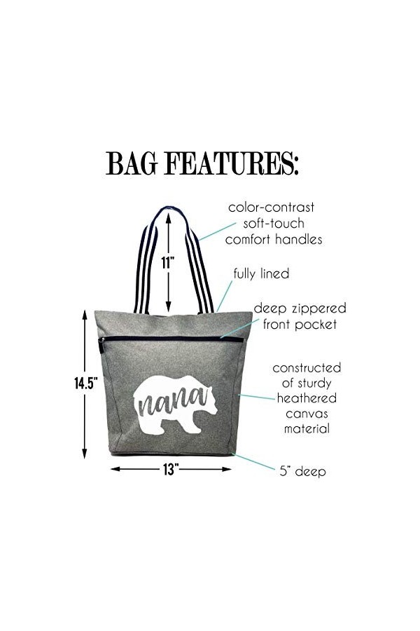 Sac fourre-tout pour grand-mère, cadeau pour grand-mère, cadeau pour grand-mère, cadeau pour grand-mère, fête des mères, Noël