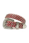 Ceinture tendance Western Bling strass colorée de luxe Cinto De Strass cloutée Ceinture Femme Homme pour Jeans Coloful 96,5 c