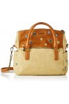 Desigual Fabric Hand Bag, Handbag Femme, Marron, Taille Unique