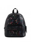 Desigual Back_Dandelion Mombasa Mi, Sac à Dos Mini Femme, Noir, Taille Unique