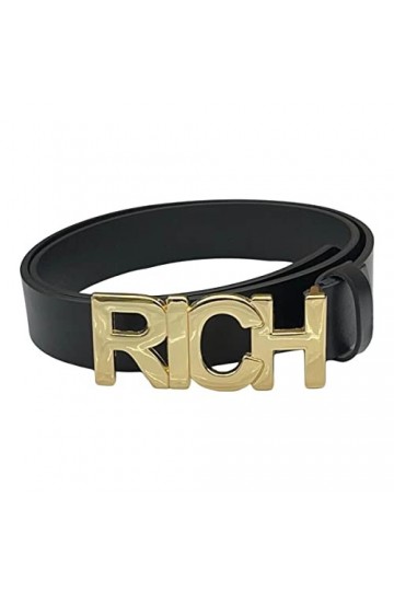 John Richmond Ceinture Femme BLACK HURUN Taille 110, Noir , 110
