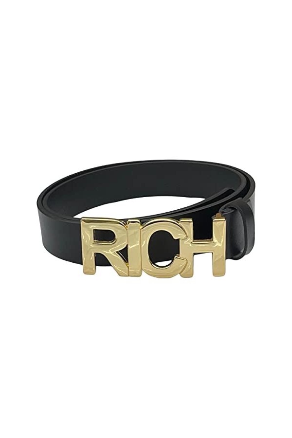 John Richmond Ceinture Femme BLACK HURUN Taille 110, Noir , 110