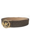 Michael Kors 556277C Ceinture pour femme avec logo marron et matériel doré, marron, X-Large
