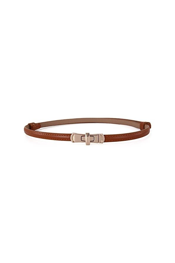 Ceinture en Cuir pour Femme Ceinture pour Femme Pull en Cuir Ceinture réglable Fine pour Robe en Jean Couleur : Blanc, Taill
