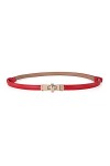 Ceinture en Cuir pour Femme Ceinture pour Femme Pull en Cuir Ceinture réglable Fine pour Robe en Jean Couleur : Blanc, Taill