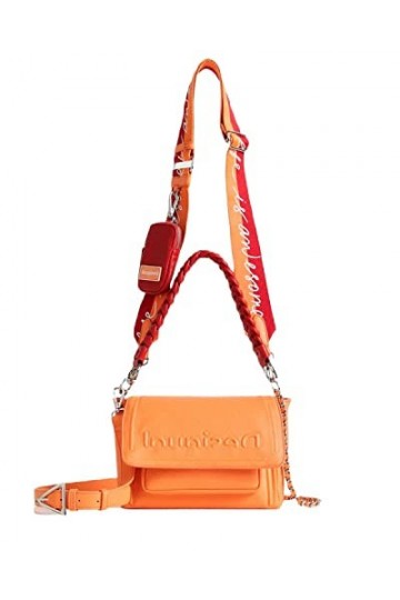 Desigual Bols_Half Logo Copenhagu, Across Body Bag Femme, Orange, Taille Unique