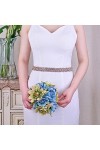 MJWDP Rose Gold Belt Rhinestone Accessoires de Mariage Brides Bridesmaid Girlfriend Girl Color : J, Size : Regolabile 