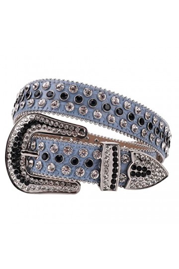Ceinture vintage de luxe avec strass pour homme et femme