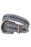Ceinture vintage de luxe avec strass pour homme et femme