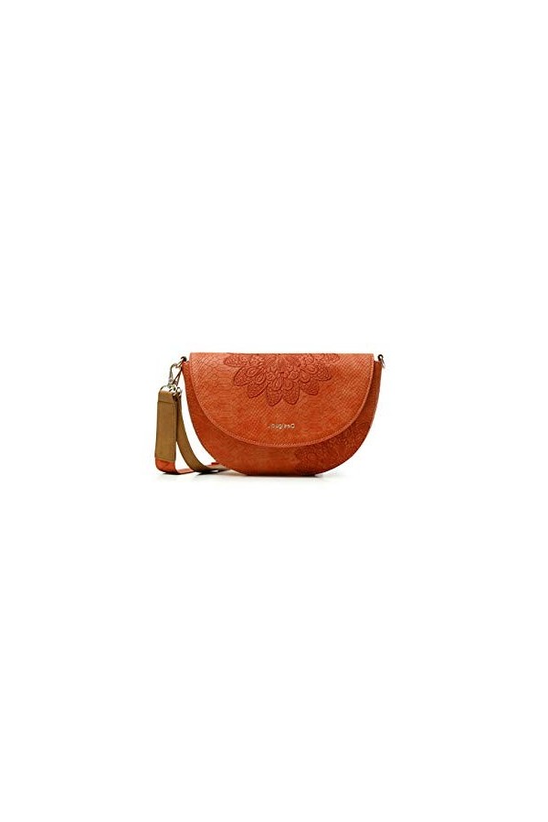 Desigual PU Body Bag, Sac de Sport Across. Femme, Orange, Taille Unique