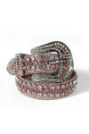 Sangle de luxe Western Strass Diamant Ceinture Sangle Sangle Hommes Femmes Cristal Coloré Décoratif Punk Ceintures