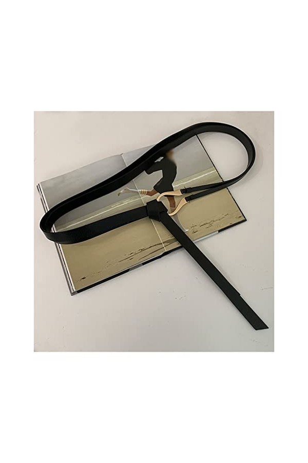 THYKL Ceintures pour femme en cuir souple avec nœud