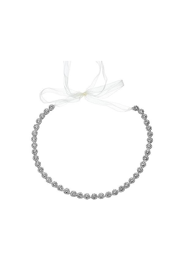 JJZXD Strass Ceinture de Mariage Femmes Robe Accessoires Cristal Fleur mariée Ceintures Ceintures Demoiselles dhonneur Cadea