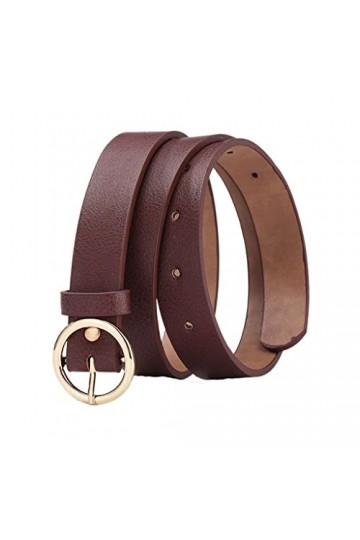 ZYXLB Boucle Ronde Ceinture Dames Dames Jeans Pantalons Ceinture étudiants personnalisé Cent Ceinture