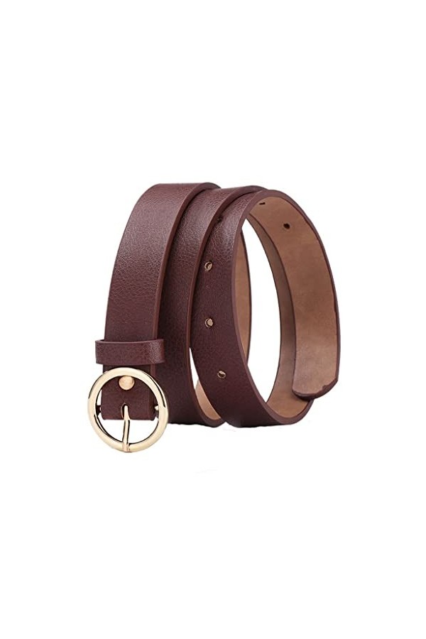 ZYXLB Boucle Ronde Ceinture Dames Dames Jeans Pantalons Ceinture étudiants personnalisé Cent Ceinture