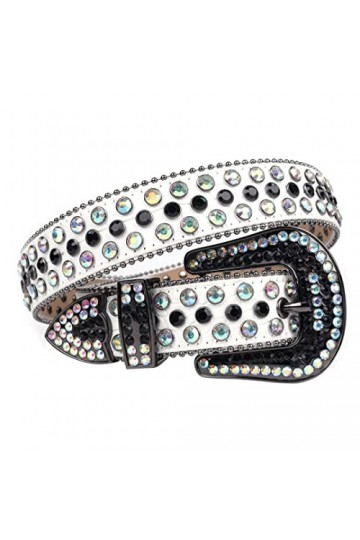 Ceinture de ceinture de perle occidentale de boucle de broche de diamant de luxe de ceinture de strass, Noir coloré 1, 112