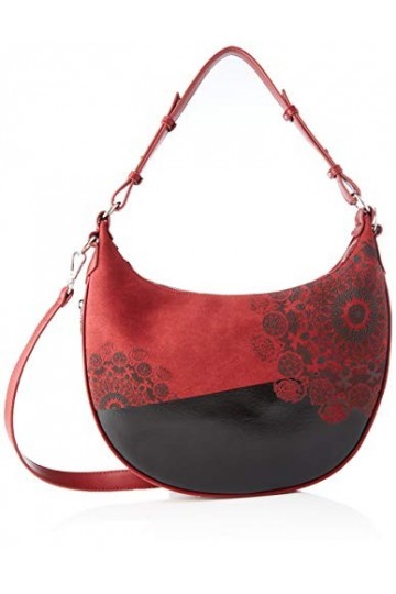Desigual Bag 2tones Siberia, Bandoulire Femme, Rot Carmin , 25x2.5x36 Centimeters B x H x T 