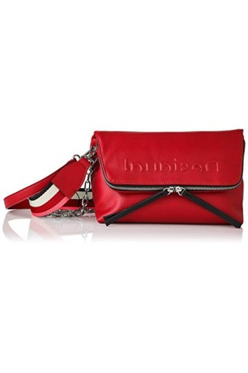Desigual PU Across Body Bag, Handbag Femme, Rouge, Taille Unique