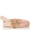 Pinko Love Ruffle H2 Belt Sheep Napp Ceinture, O81q_Poudre-Antique Gold, S Femme