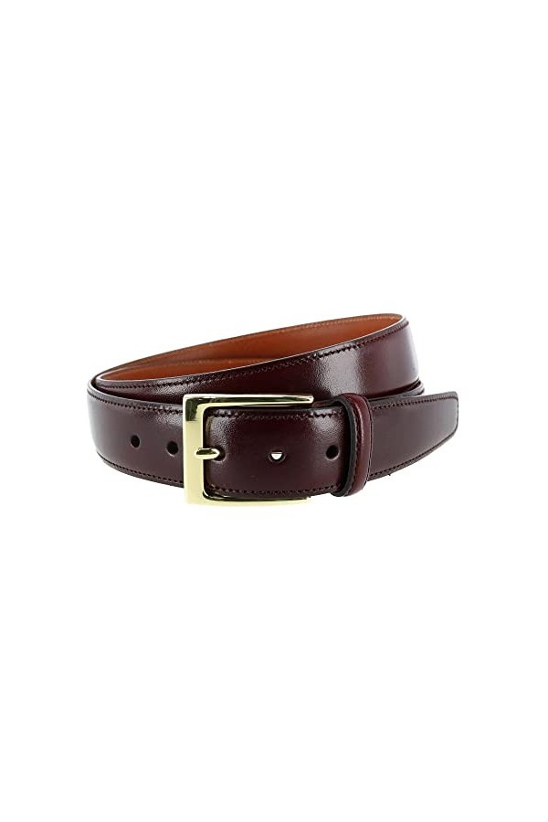 Trafalgar Cortina Ceinture en cuir Largeur 30 mm, acajou, 53
