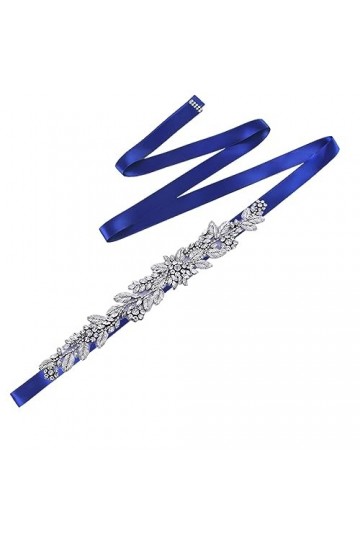 Pulcykp Ceinture de mariée scintillante pour robe de mariée, accessoire de demoiselle dhonneur, ceinture faite à la main, Ru