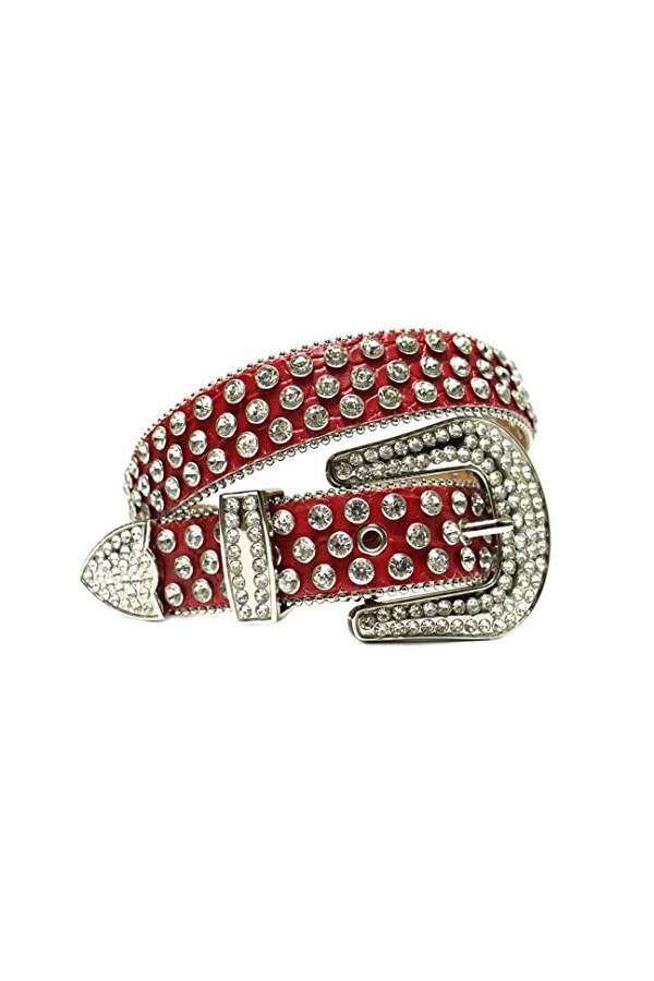 Bracelet de ceinture en strass clouté en verre diamant pour femme et homme, ceinture en strass