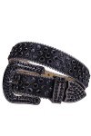Bracelet de ceinture en strass clouté en verre diamant pour femme et homme, ceinture en strass