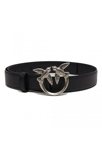 Pinko Ceinture Femme, Z99o_noir-old Silver, L