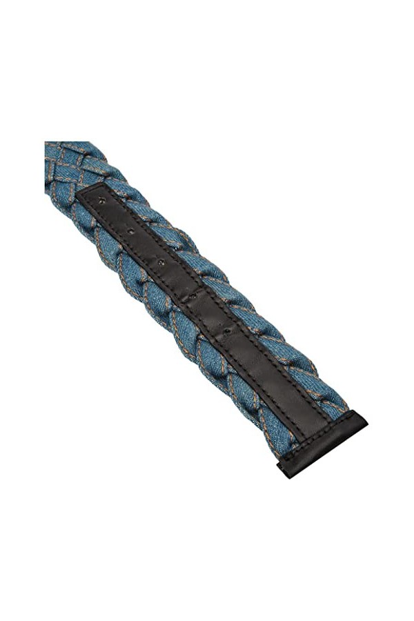 Pinko Love Weave 2 Belt H4 INT Ceinture, G22t_Bleu Denim foncé Turtle, XS Femme