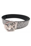 Michael Kors Belt I Silver-Black I Genuine Leather I Reversible Belt Large