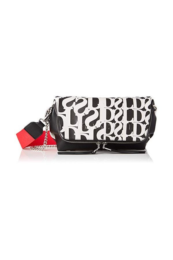 Desigual PU Across Body Bag, Handbag Femme, Noir, Taille Unique