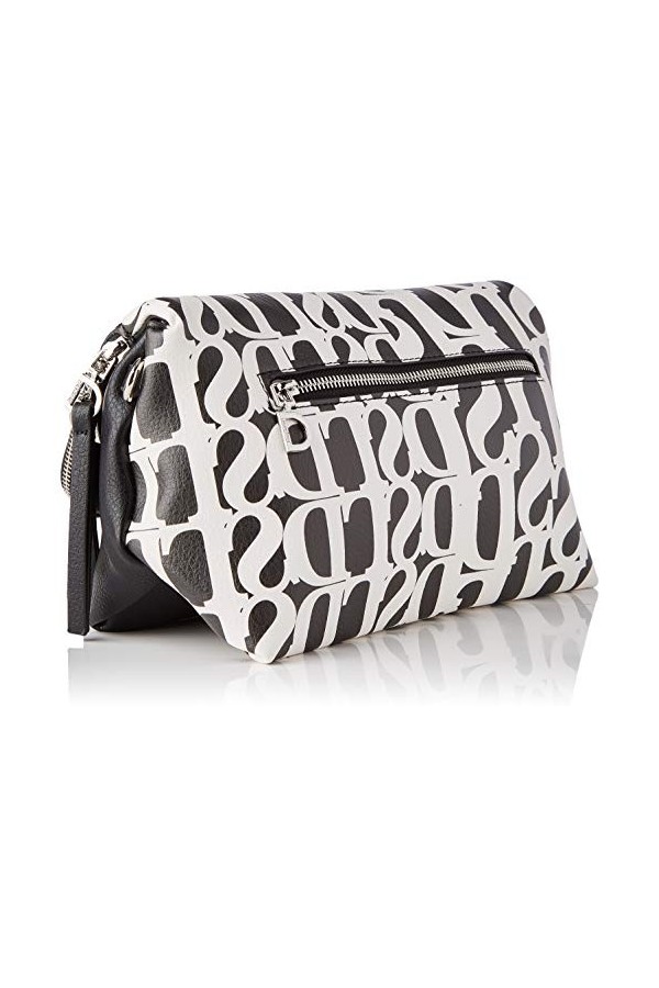 Desigual PU Across Body Bag, Handbag Femme, Noir, Taille Unique