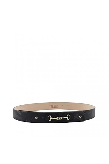 Alviero Martini Prima Classe Ceinture Femme Geo Noir, Noir , 80 cm