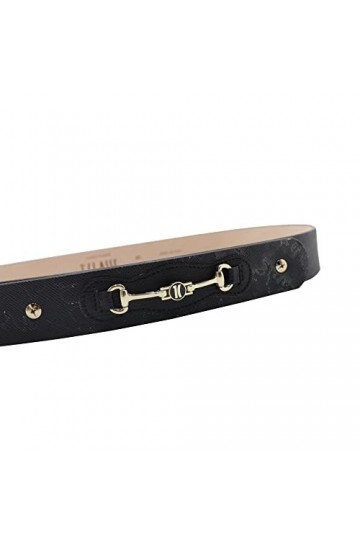 Alviero Martini Prima Classe Ceinture Femme Geo Noir, Noir , 80 cm