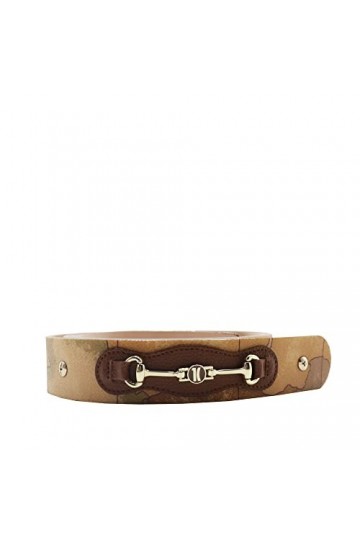 Alviero Martini Prima Classe Ceinture Femme Geo Châtaigne, marron, 90 cm