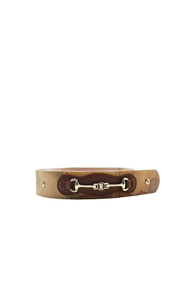 Alviero Martini Prima Classe Ceinture Femme Geo Châtaigne, marron, 90 cm