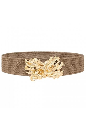 TFIIEXFL Ceinture Large décorative en Duvet for Femme Ceinture de centaines avec Jupe de Chandail Accessoire élastique Color