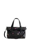 Desigual Bols_Little Bia Loverty 2, Sac à Main Femme, Noir, Taille Unique