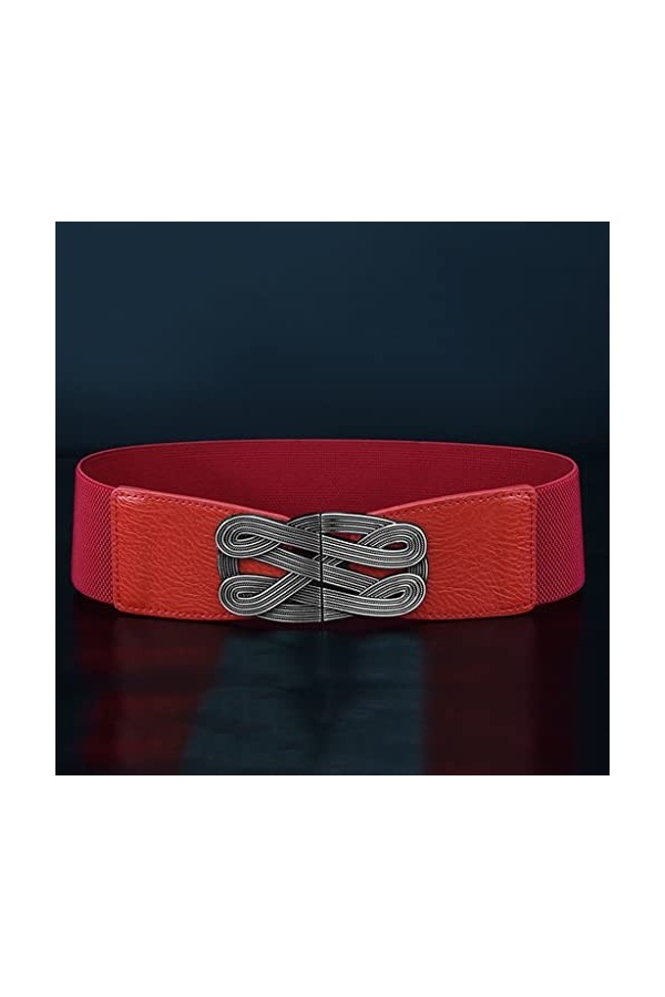 TFIIEXFL Ceinture élastique for Femme Peplum Ceinture Fine à la Mode avec Ceinture de Robe décorative Élastique Slim Color :