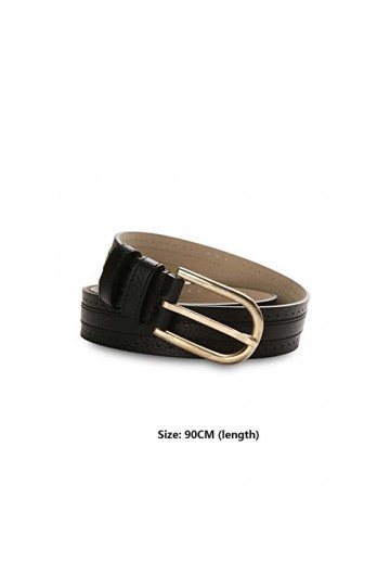 NCKIDESI Ceinture en Cuir Ceintures pour Femmes daffaires Cuir Noir élégant Minimaliste Ceintures pour Femmes Pantalons Cein