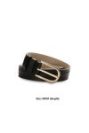 NCKIDESI Ceinture en Cuir Ceintures pour Femmes daffaires Cuir Noir élégant Minimaliste Ceintures pour Femmes Pantalons Cein