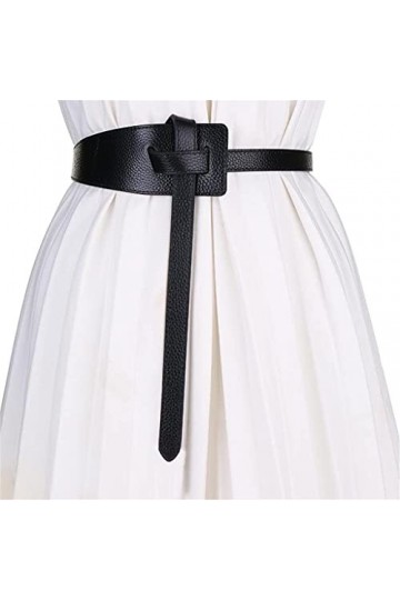 JHYS Taille de chaîne de Mode, Corset Femmes Ceintures Boucle de Noeud en Cuir PU Sangle de Taille Tout-Match Femme Robe Pard